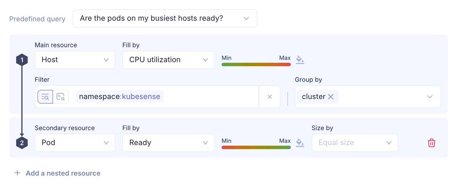 Host map query builder