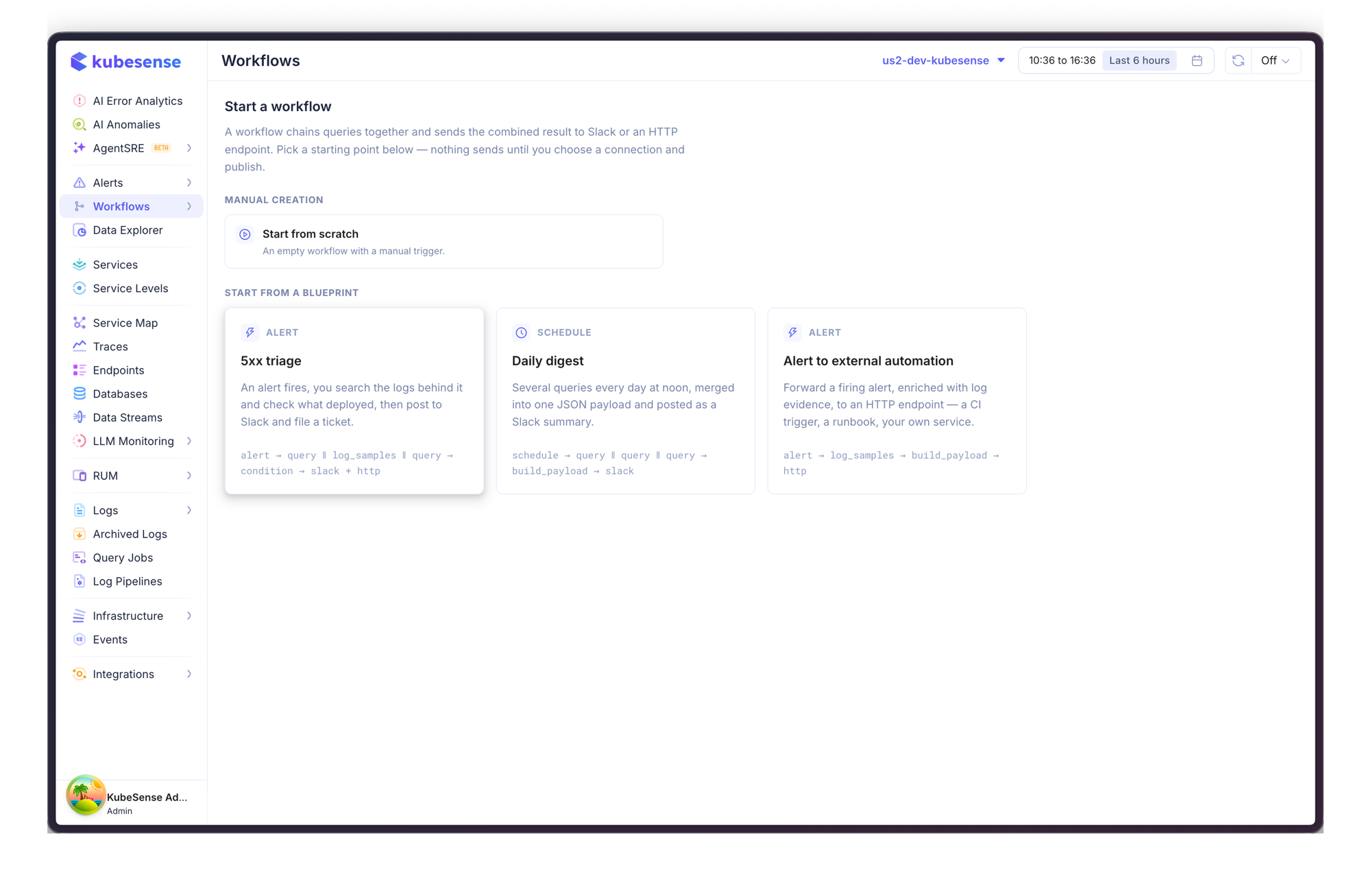 Start a workflow