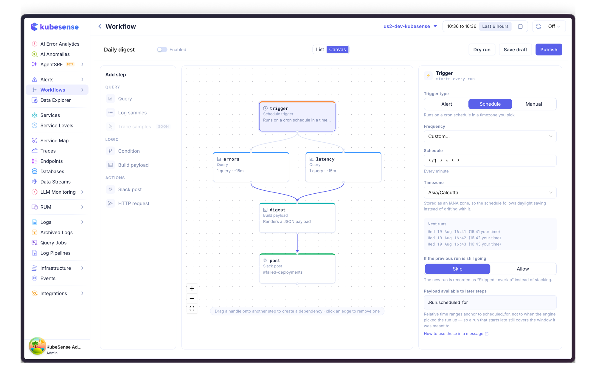 Workflow builder
