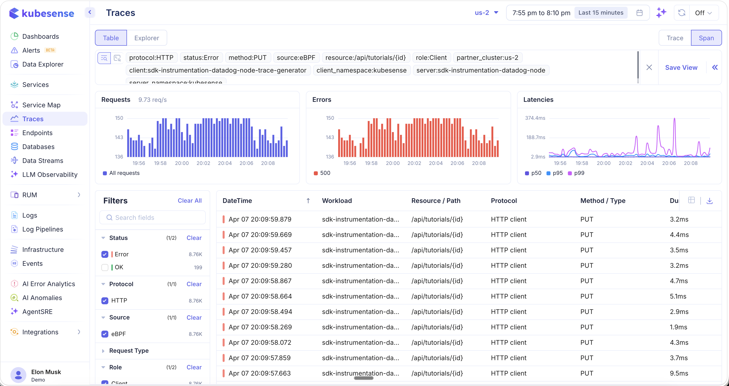 AI Error Analytics — Drill to Traces