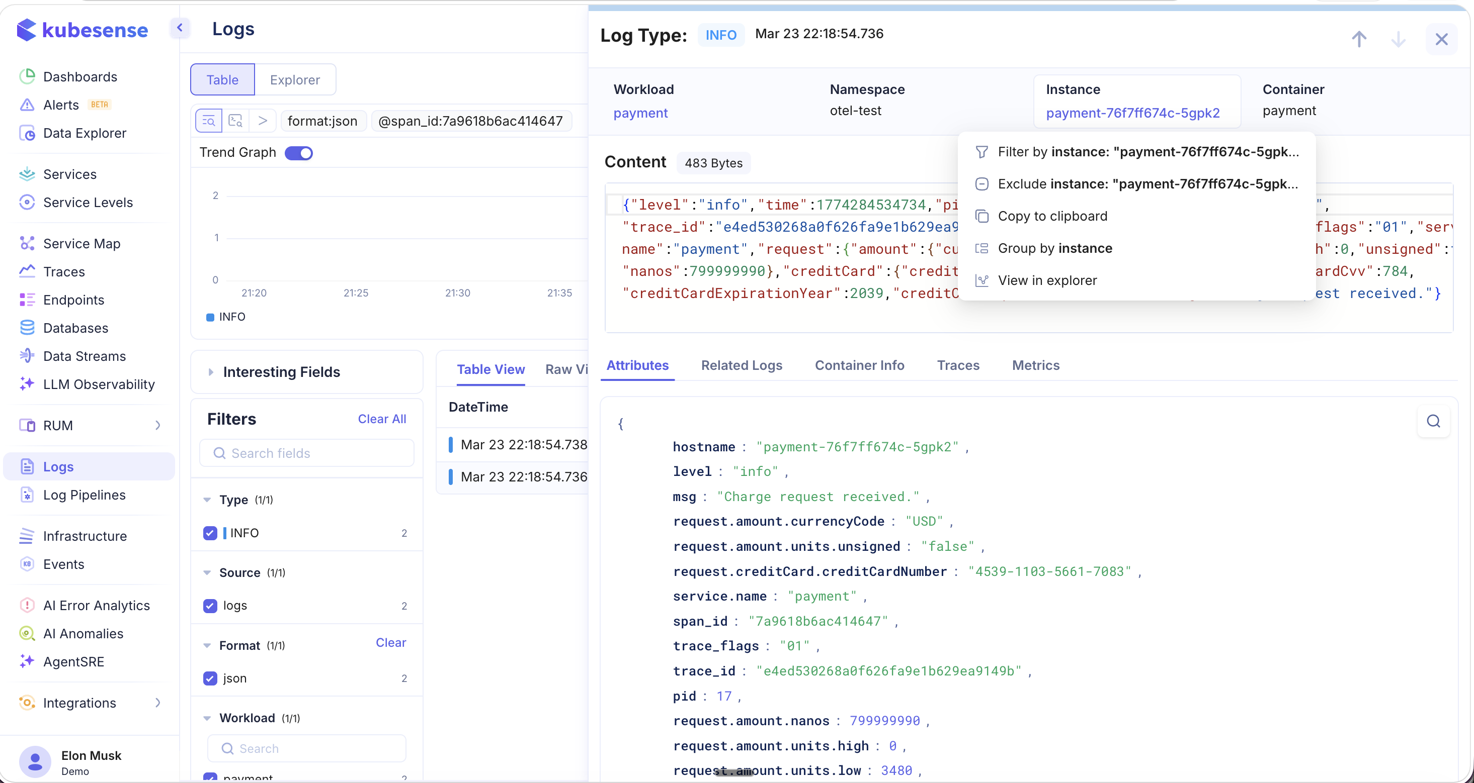 Quick Actions on Header Fields