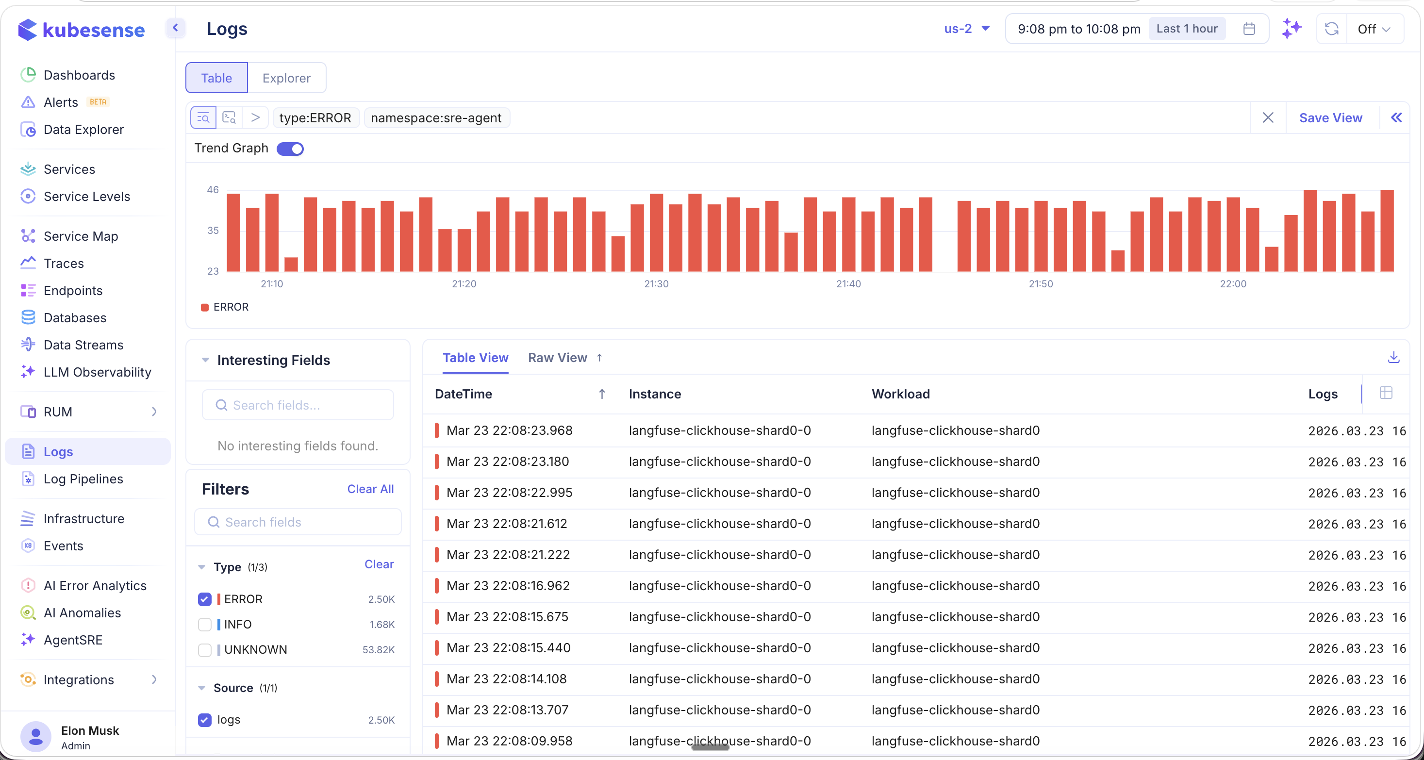 Basic Search — Filter tags