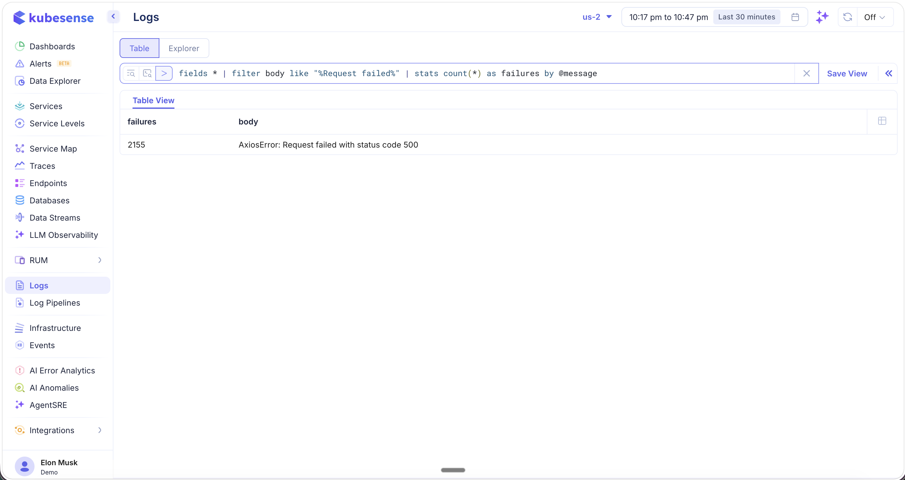 SPL Query — Simple aggregation